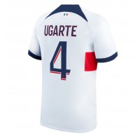 Moški Nogometni dresi Paris Saint-Germain Manuel Ugarte #4 Gostujoči 2023-24 Kratek Rokav